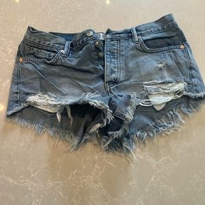 Free people jean shorts
